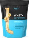 LÉGION Whey+ Protein Whey Isolate from Grass Fed Vows - Whey Protein Isolate Poudre faible en calories, non-OGM, sans sucre, sans lactose et sans gluten, toutes les protéines naturelles en poudre pour hommes et femmes, 60 portions