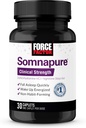 FACTEUR DE FORCE Somnapure Force clinique Aide au sommeil pour adultes, Diphenhydramine HCl, Non-Habit-Forming, Soutien au sommeil nocturne, 30 Caplets