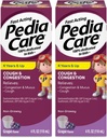 Médicaments liquides pour la toux et la congestion des enfants pour la toux, la congestion thoracique et les symptômes du rhume mucus, non somnolents, 4 ans et plus, arômes de raisin, 4 fl oz (2 pack)