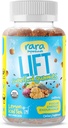 Lift Focus Gummies certifiées biologique USDA – Supplément de soutien naturel au cerveau, végétalien et sans gluten, infusé avec Yerba Mate, Lion, Wild Purple Maca & Chaga (60 Gummies, Lift)