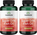 Swanson Super Dpa Huile de poisson 1000 mg 60 gels (2 paquets)