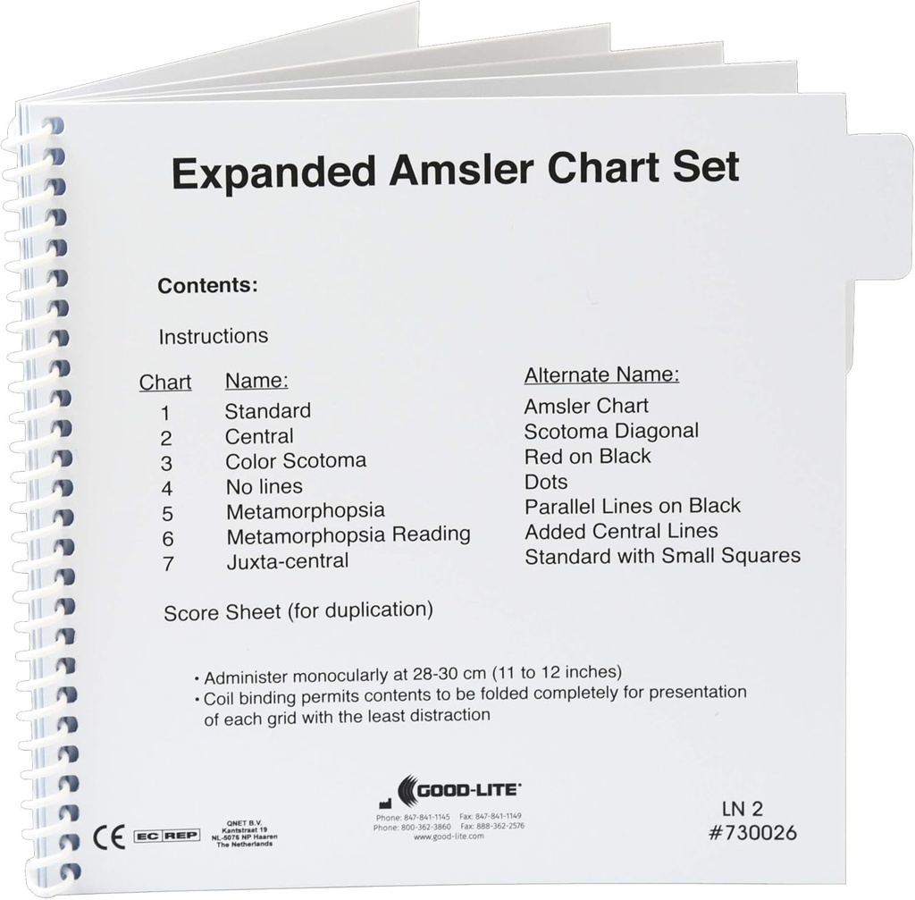 Amsler Grid Chart Set, Expanded