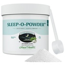 Maxi Health - Poudre de sommeil avec Magnésium, Inositol et L-Tryptophane - Zero Melatonin Non Habit formant l'aide au sommeil - Mélange de boisson facile, Supplément de boisson de sommeil relaxant pour le coucher, 4.4 Oz Sleep-O-Powder