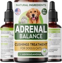 Balance pour chiens et chats - Cushing Traitement pour animaux de compagnie, support pour Ashwagandha, racine de réglisse, Rhodiola Rosea – Meilleur traitement pour chiens - 2oz Harmony Herbal Drops