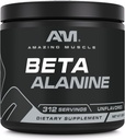Amazing Muscle Beta-Alanine Powder Supplement, 1600 Mg Exclusivité 500 G (1,1 LB) Exclusivité 312 Serviettes Exclusives