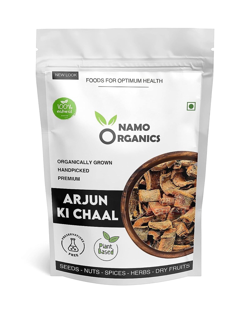 Nutranix TNA -Organic Arjun ki Chaal - 400 Gm Séché- Arjuna Tree Bark - Raw