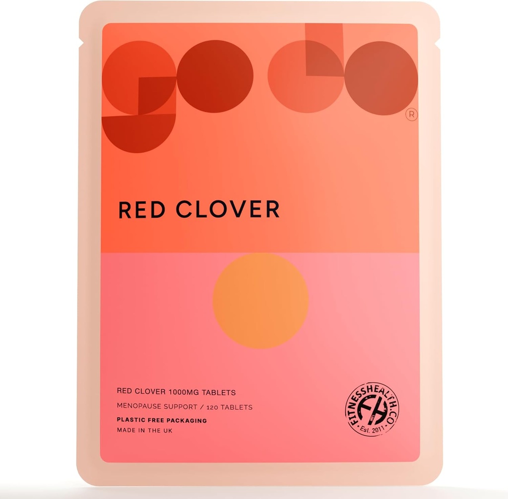 Santé de la condition physique Extrait de trèfle rouge 1000MG Comprimé - Ménopause et soins de santé hormonaux - Isoflavone haute résistance - Santé cardiovasculaire - Promouvoir la santé de la peau et des cheveux - (120 comprimés)