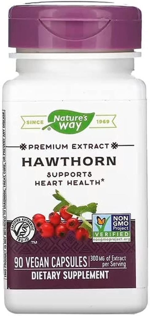 Nature's Way Hawthorn Berries, 90 Capsules (paquet de 2)