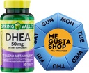 Spring Valley DHEA Comprimés, 50 mg, 50 Nombre comprend l'organisateur de pilules