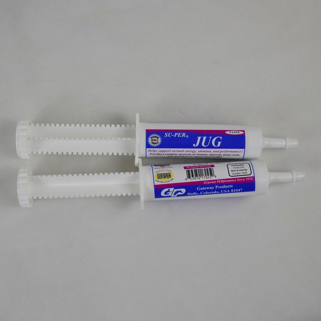 SUPER Pâte de jug pour chevaux de performance - soutient l'énergie normale, l'endurance et la performance - Vitamines et minéraux de chevaux, acides aminés, électrolytes - 80 CC, (2 pack)