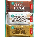 Tant mieux ! Paquet de protéines Keto, végétalien, sans soja et sans gluten, substitut de repas à faible teneur en sucre, 10g de protéines élevées, snack santé naturel, pour les athlètes et les modes de vie actifs, 3g de glucides nets,12 bars