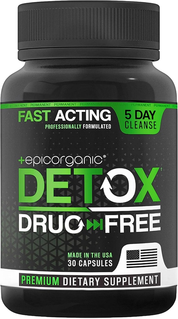 5 Day Detox Cleanse | Extra Strength Colon Cleanse & Liver Detox | Promotes Healthy Gut Support | Detox Cleanse for Men & Women | Made in The USA | 30 Capsules