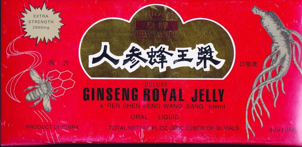 GINSENG PRODUITS Ginseng & Royal Jelly dans une base de miel 30 flacon, 0,02 livre