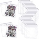 Sacs à pilules Sacs à pilules zippés Sacs à pilules en plastique transparent Sacs à pilules auto-étanchéité Médecine de voyage Organisateur de stockage avec serrure à glissière pour l'huile de foie de morue, les pilules et les petits articles (36 pièces)