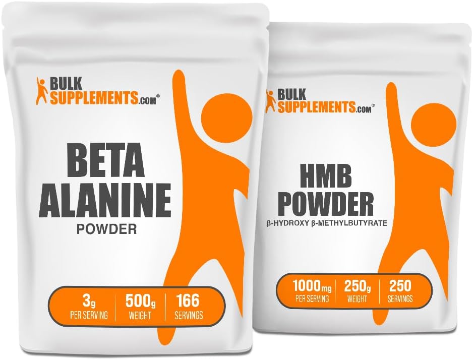 Suppléments en vrac Beta Alanine 500g + HMB 250g