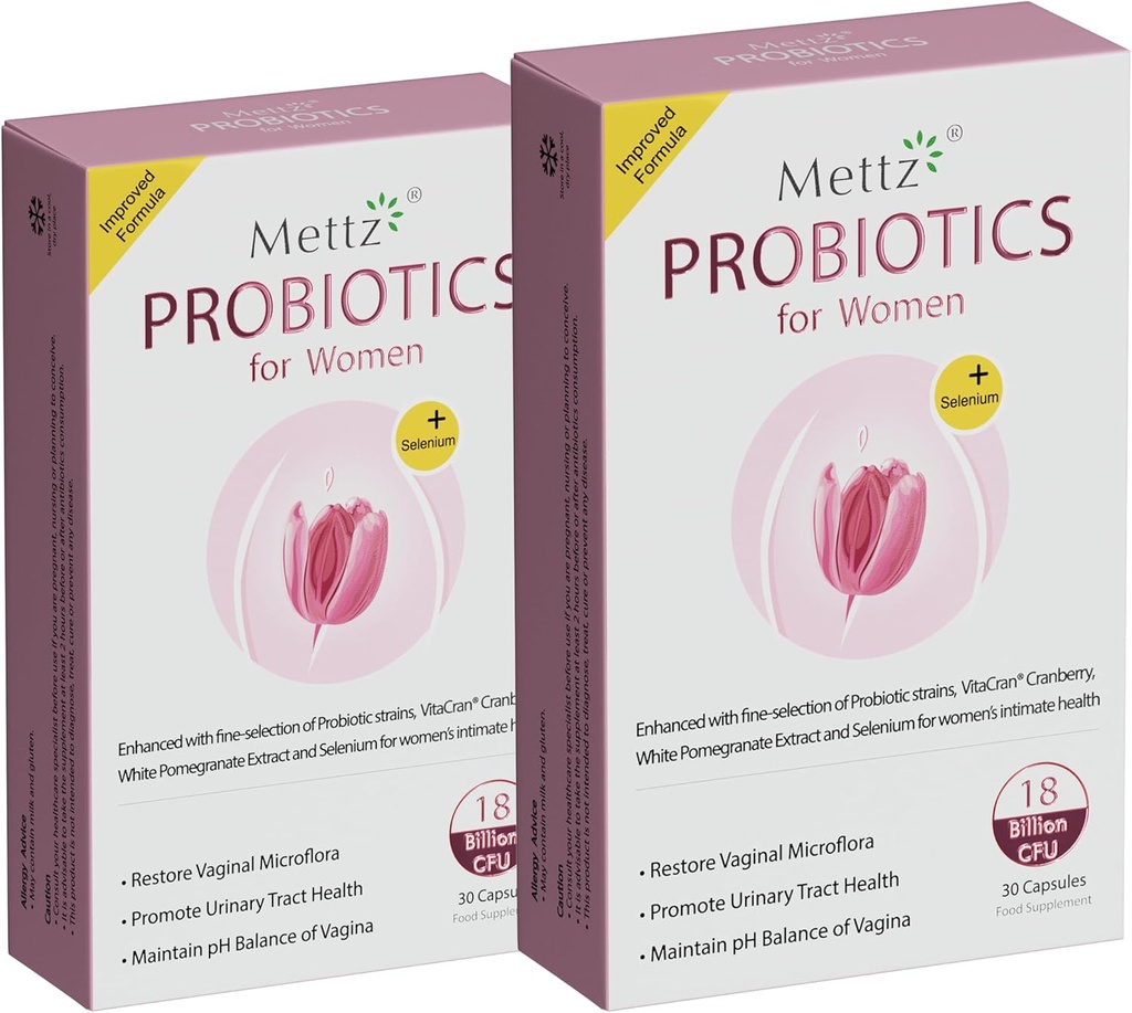 Probiotiques vaginaux pour les femmes pH Équilibre avec Lactobacillus Probiotique et canneberge, grenade blanche, supplément pour la santé vaginale des femmes, saine odorine vaginale et flore vaginale, 30Ct (paquet de 2)