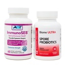 ImmunoSEB (60 capsules) et Biome Ultra (ProbioSEB CSC3) (30 capsules) - Trousse de stimulation de l'immunité – enzymes et probiotiques systémiques