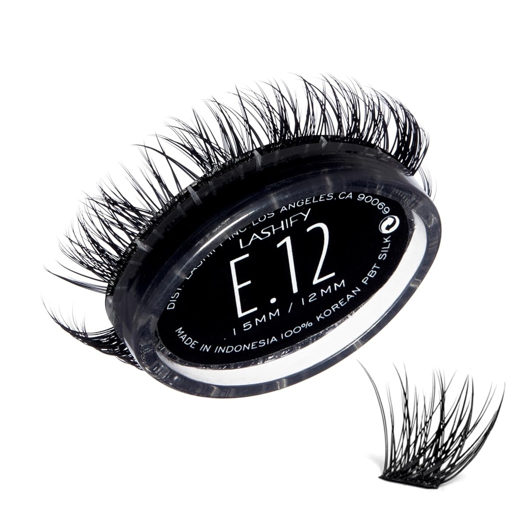 Lashify Extreme 12mm Gossamer DIY Extensions de cils Recharge, noir, facile faux cils pour ajouter un volume de Tremendous