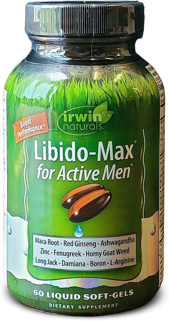 Irwin Naturals Libido-Max pour hommes actifs 60 gels