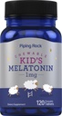 Piping Rock Kids Melatonin 1mg | 120 Chewable Tablets | Supplement for Children | Vegetarian,Non-GMO, Gluten Free