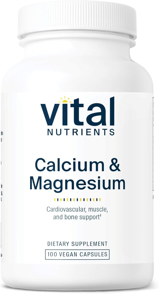 Les nutriments vitaux Calcium et Magnésium Le supplément de calcium végétalien avec Magnésium Soutienssent la force osseuse, le muscle et la santé cardiaque*