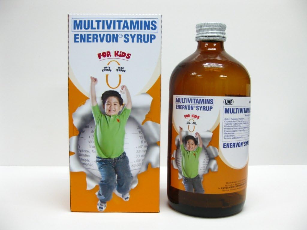 2 Multivitamines du sirop d'énervon (2 x 120 ml)