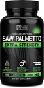 Vela Saw Palmetto Extra Strength Supplément à haute absorption Capsules - Pas de mauvaise odeur - 1 Capsule x Jour - 600 mg
