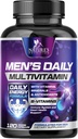 Multivitamine pour les hommes - Vitamine A, C, D, E, Zinc, Calcium, Multivitamines pour le soutien de la santé immunitaire, Vitamine B12, Gélules de supplément multivitamines quotidiennes pour hommes, Multivitamines pour hommes non OGM - 120 capsules
