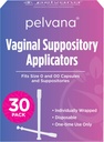 Pelvana Suppository Applicators for Women - (30 Pack) - Convient au format 0 et 00 Capsules - souvent utilisés avec des suppositoires d'acide borique