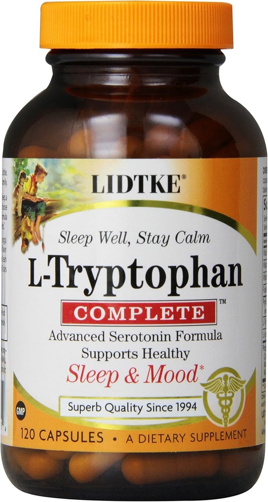 Lidtke Technologies L-Tryptophane Capsules complètes, 120 Nombre