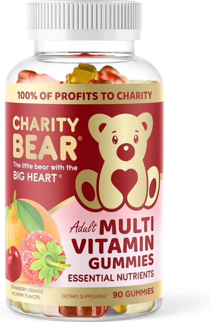 Gummies multivitamines adultes, 100% des bénéfices à la charité