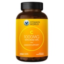 Vitamine World C-1000 mg avec bioflavonoïdes et HIPS Rose sauvage Vitamine C 250 Caplets enduits
