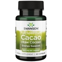 Swanson Full Spectrum Cacao (Raw Cocoa) - Supplément à base de plantes favorisant le soutien énergétique léger - Formule traditionnelle de fruits entiers - (60 capsules, 400 mg chacune)