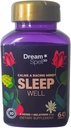 Dream Spell 3D aide au sommeil à base naturelle - adoucit un esprit d'alerte, pas de prochaine journée Goggirness- formule innovante sans médicament avec la mélatonine 3Mg, GABA, houblon - nuits reposantes, matins rafraîchis - 60 capsules