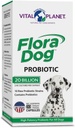 Vital Planet - Flora Dog Probiotic Capsules Supplément avec 20 Millions Cultures et 10 Strains, Immune à haute puissance et soutien digestif probiotiques pour chiens, 30 Capsules à libération différée