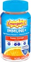 Emergen-C Immune+ Triple Action Immune Support Gummies, BetaVia (R), 1000mg Vitamine C, B Vitamines, Vitamine D et Antioxydants, Super Orange, Retour à l'essentiel de l'école - 45 Compte