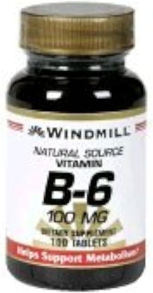 Windmill Vitamin B-6 100 mg Tablets 100 TB