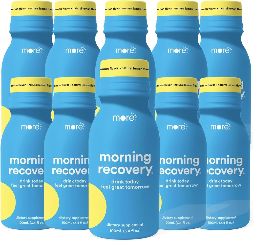 Plus Labs Morning Recovery Natural Lemon Flavor Electrolyte & Lait Thistle Buvez 10 Packs d'hydrater pendant la consommation de DHM liquide hautement soluble