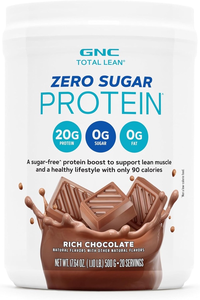 GNC Total Lean Zero Sugar Protein - Chocolat riche (20 portions)