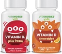 Enfants Vitamine D3 1000 UI Jelly Beans + Vitamine D3 1000 UI Chewables Bundle