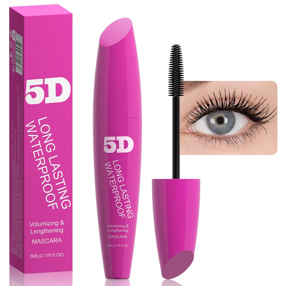 Black Volumizing Curl Long-Wearing Mascara Smudge-Proof Intense Longueur Feathery Soft Full Cils Waterproof Non Flaking Non Smudging Clumping,Cruelty Free