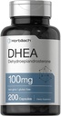 Horbäach DHEA 100mg | 200 Capsules | Supplement for Men and Women | Non-GMO, Gluten Free