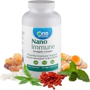 One Planet Nutrition Nano Immune 500 mg Capsules de légumes (120 portions), mélange synergique de 5 plantes nano-sizes, améliore la défense immunitaire, non-OGM, végétalien, sans gluten