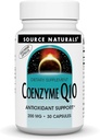 Source Naturals Coenzyme Q10, Soutien antioxydant* pour la production d'énergie, le soutien de la fonction cardiaque, la protection antioxydante et les intestins sains, 200 mg - 30 Capsules végétariennes