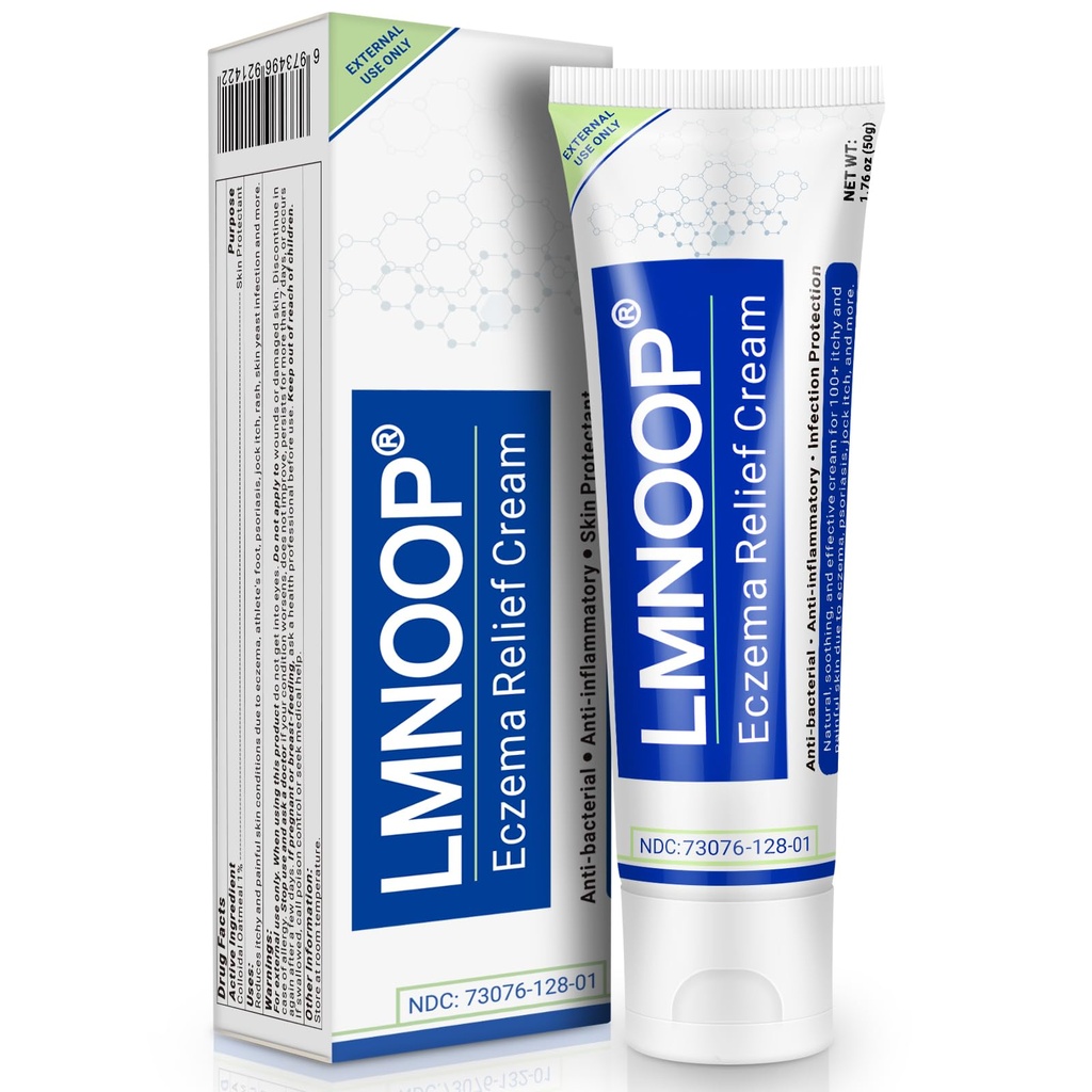 Crème d'eczéma, Onguent de traitement de la force maximale pour Rash, psoriasis, dermatite, urticaire, démangeaisons, infection fongique, anti-démangeaison, soulagement de la peau sensible et irritée 1,76 oz