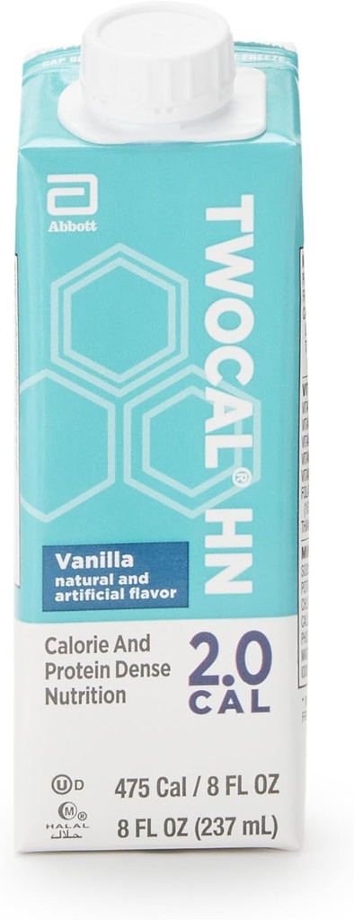 Supplément oral générique TwoCal HN Vanilla 8oz prêt à l'emploi (cas de 24)