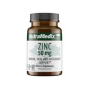 NutraMedix Zinc 50mg - Suppléments pour une défense immunitaire saine, la santé de la peau et le soutien antioxydant - Facile à digérer Zinc pour la santé immunitaire (60 capsules)