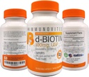 IMMUNOVITES 3-Pack High Dose Biotin (sous forme de d-Biotin, USP) 100mg (équivalent à 100000mcg) 90 Capsules, High Potency (3)