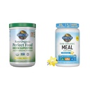 Garden of Life Super Greens Poudre Smoothie et Mélange, Probiotiques et enzymes digestives pour la santé digestive et poudre de protéines végétales - Raw Organic Meal Substitut Shakes - Vanille - Protéine de pois