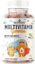SENTA Nutrazee Multivitamine Gummies pour les enfants, les adolescents, les hommes, les femmes et les adultes avec des vitamines essentielles pour la croissance, le développement et l'immunité en santé, 45 suppléments pour ours gommy